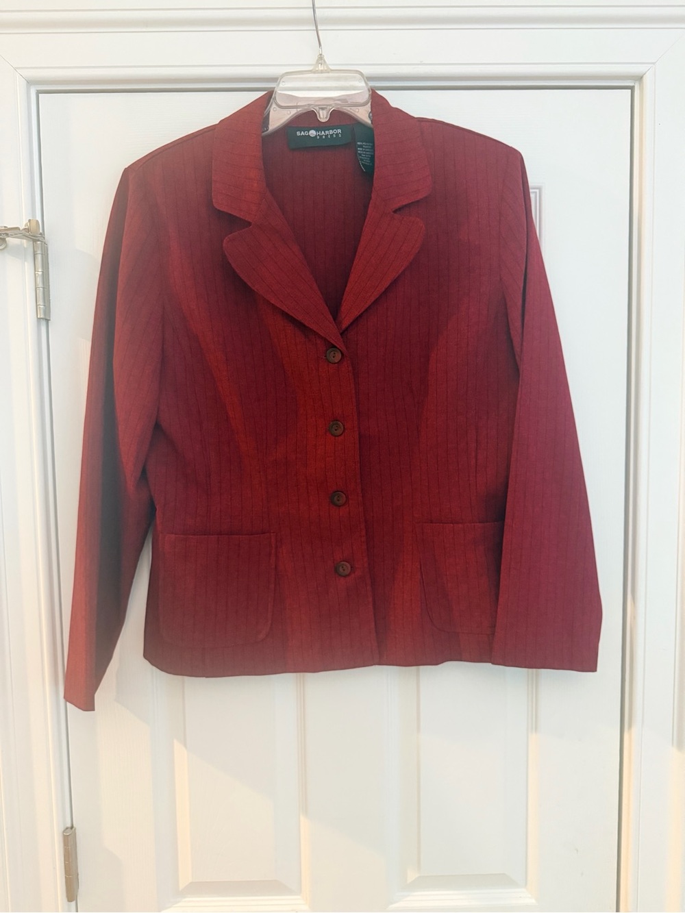 Ladies Size 14 "Sag Harbor" Red Blazer Dress GUC